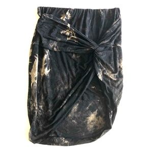 Black and Tan Tie Dye skirt
